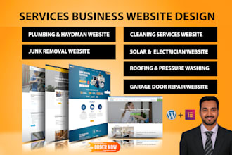 designe for handyman, junk removal, and cleaning services website