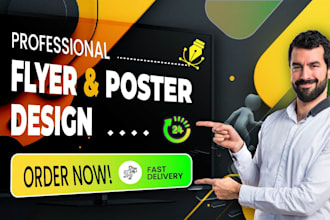 design eye catching flyer and poster