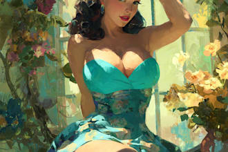do nsfw art pin up girl fanarts and vintage pinup
