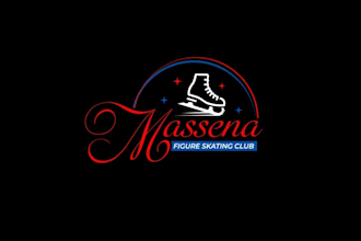 design fresh figure skating northern club logo