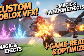 create stunning roblox vfx, script, roblox gfx and game vfx for your roblox game