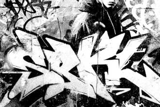 design custom multi layer graffiti portrait stencil art