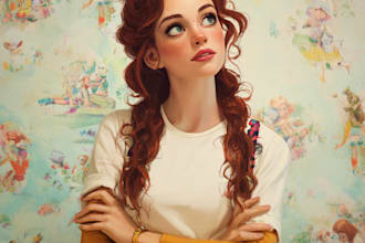 draw your portrait in disney style