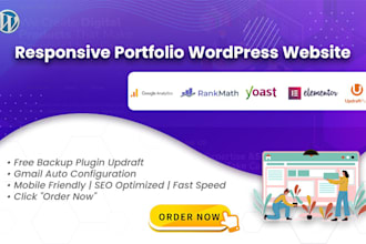 build a responsive portfolio wordpress website