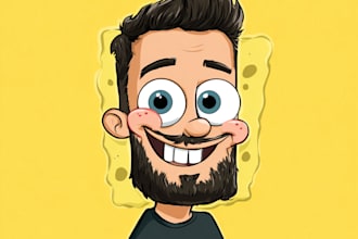 design caricature mascot logo cartoon character cartoon portrait log