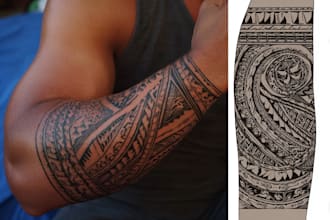 design a polynesian maori tribal tattoo