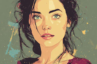 create a stunning custom vector portrait