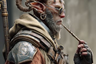 create fantasy, sci fi, character with hyperrealistic style