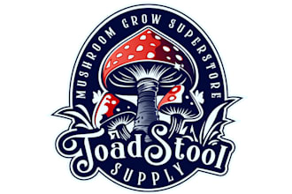 do mushroom logo with unlimited revision