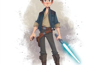 to draw you as a star wars character
