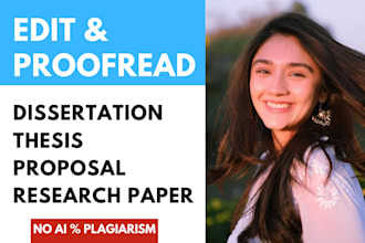 edit and proofread thesis, dissertation, and research proposal