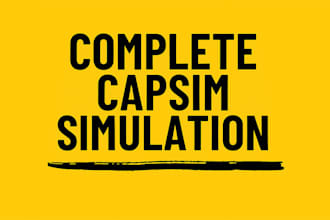 offer strategic guidance for capsim simulation rounds, write reports, and ppts