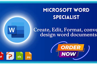 format, design, edit create and fix microsoft ms word doc
