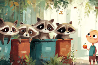 whimsical storybook art heartfelt scenes that spark kids imaginations