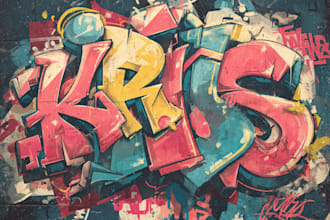 do streetwear style graffiti art, logo, and illustration for