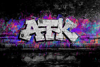 graffiti hip hop poster , flyer design, album cover art