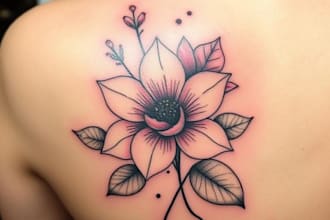 create a beautiful flower tattoo design for you