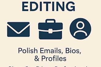 professionally edit your emails, bios, and business documents