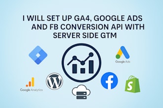 set up GTM, ga4, google ads and fb conversion API with sgtm