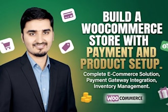 build a woocommerce store with payment and product setup