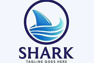 design gorgeous shark logo