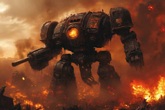 draw a warhammer 40k person and animal