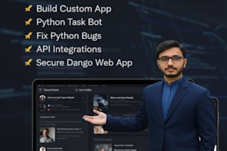 build custom app and python task bot