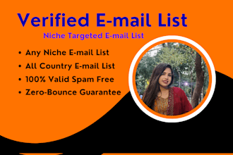 create niche targeted email lists, valid email finding, and email list building