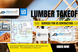 accurate lumber takeoff using planswift for US contractors