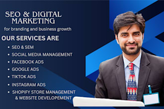 be your overall digital marketing manager, SEO, SMM, and SEM