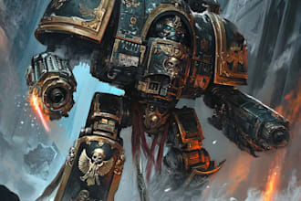 draw warhammer illustration based on your description