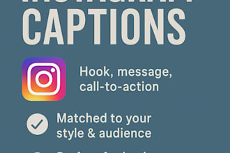 write creative instagram captions for your brand or niche