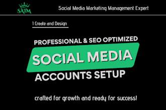 create and design social media pages and connect to shopify or any website