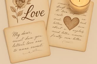 craft visual story prompts and heartfelt messages