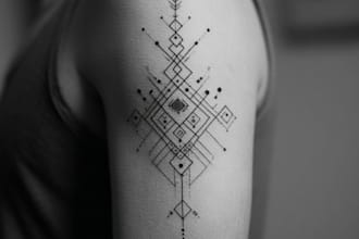 make a geometric tattoo design