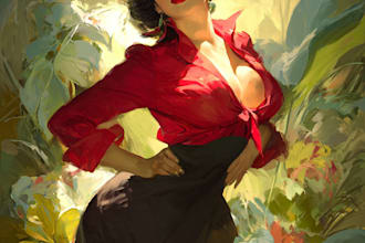 draw your pin up girl in a retro style or model pinup