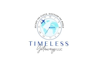 design looking travel advisor brand business logo