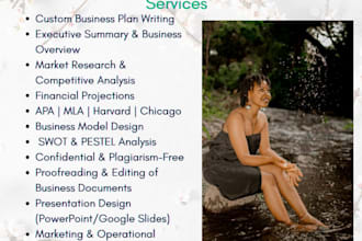 write a strategic business plan for your startup or company for you