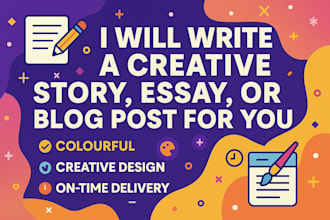 write original creative content or essays