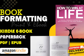 do book formatting for print book and ebook