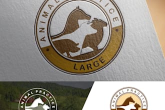 do modern execlusive pet, dog, vetenery logo