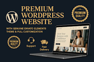 provide, install and customize any premium wordpress theme from envato elements