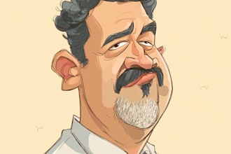 design your cartoon caricature, avatar