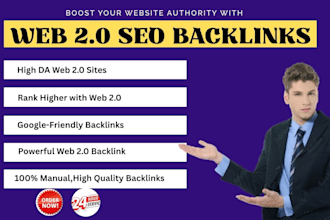 build web 2 0 backlinks manually for SEO rankings