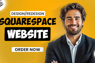 do squarespace website development or build, redesign, design squarespace
