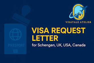 write a professional cover letter for your visa applications