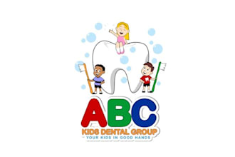 design beautiful kids dental logo