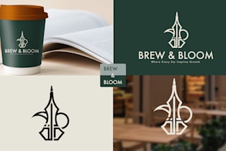 do creative coffee shop logo design
