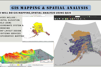 do mapping , visualizations and  spatial analysis using qgis