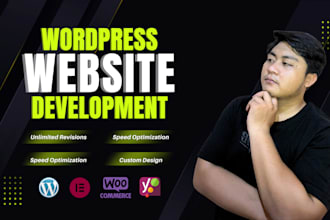 create website, do website design, and full website development in wordpress